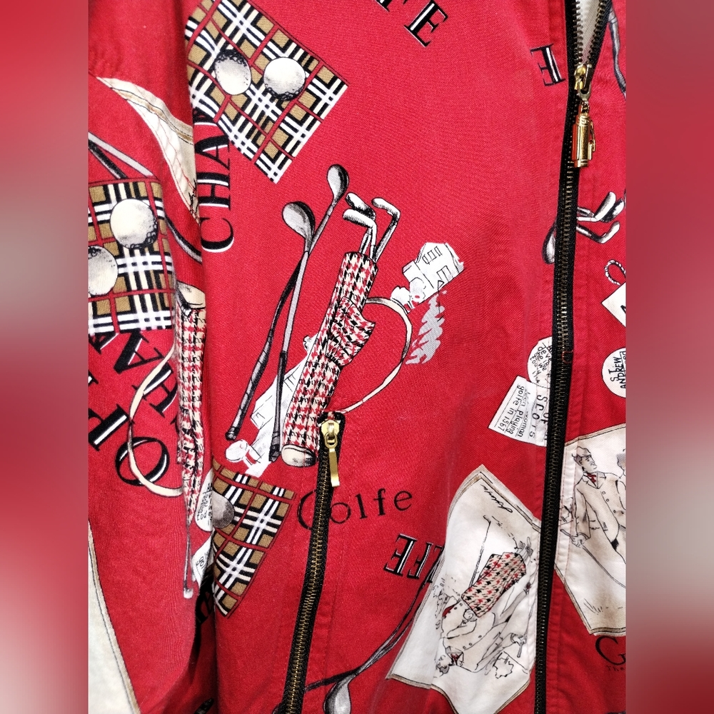 Tail Red Golf Print Jacket - Picture 4 of 10